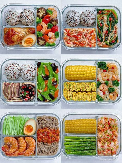 China Diet, Bento Box Meals, Healthy Bento, Makanan Rendah Kalori, Healthy Eating Meal Plan, Best Diet Foods, Healthy Lunch Snacks, Healthy Food Menu, Resep Diet