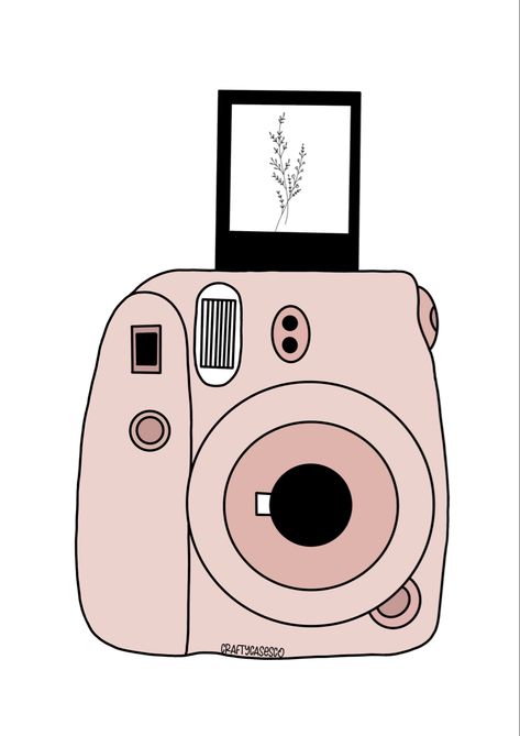 Camera Doodle, Camera Drawing, Instax Camera, Diy Jewelry Display, Diy Gifts For Him, Polaroid Camera, Instax Mini, Fujifilm Instax Mini, Cute Cartoon Wallpapers