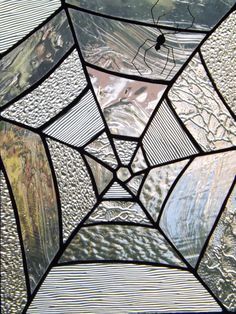 Spider webs, Spider and Stained glass on Pinterest Mosaic Insects, Halloween Window Decor, Coffin Art, Stained Glass Spider Web, Stained Glass Spider, Bug Hunt, Wire Spider, Scrapbook Images, Witch Cottage