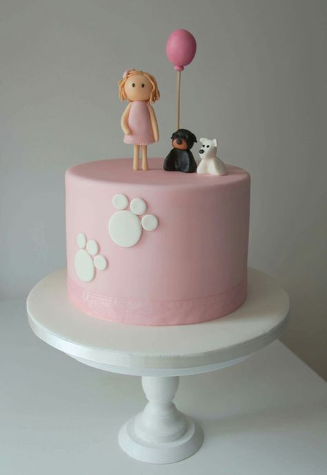 Dog Theme Cake Kids, Puppy Cakes For Kids, Dog Theme Cake, Dog Themed Birthday Cake, Dog Cake Design, Best Friend Cake, Puppy Dog Cakes, Puppy Birthday Cakes, Cake Dog