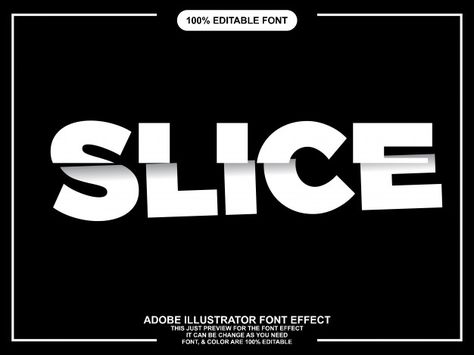 Sliced text style font effect | Premium Vector #Freepik #vector #banner #vintage #character #retro Sliced Typography, Photoshop Typography, Font Effect, Graffiti Text, No Signal, Retro Text, Tshirt Printing, Tshirt Printing Design, Vector Banner