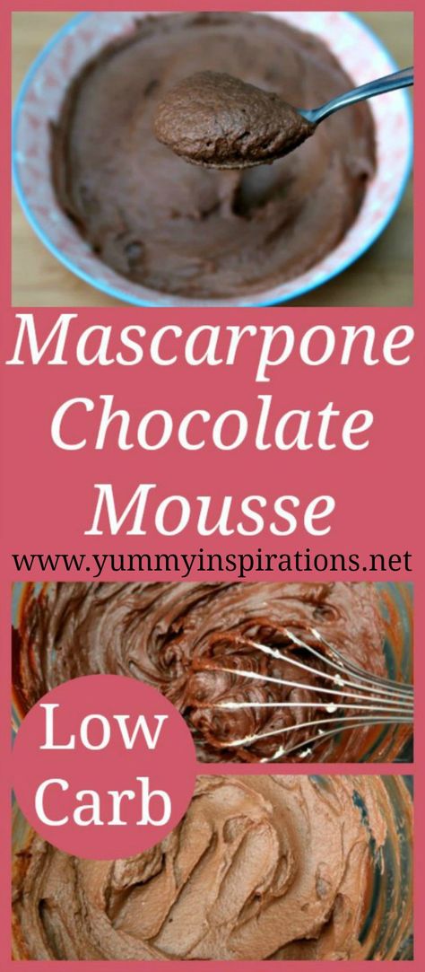 Keto Mascarpone Chocolate Mousse Recipe – Dark Chocolate Mascarpone Mousse recipe & video that’s Low Carb, Ketogenic Diet friendly. Quick and simple low carb desserts recipes. Recipes With Mascarpone Cheese, Dessert Mascarpone, Low Carb Chocolate Mousse, Low Carb Desserts Easy, Muffins Blueberry, Mascarpone Recipes, Desserts Keto, Chocolate Cheesecake Recipes, Postre Keto