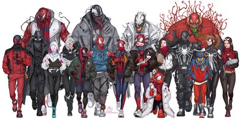 Inhyuk Lee, Spiderman Characters, Symbiotes Marvel, Scarlet Spider, Spiderman Art Sketch, Spiderman Artwork, Marvel Artwork, Marvel Fan Art, Marvel Spiderman Art