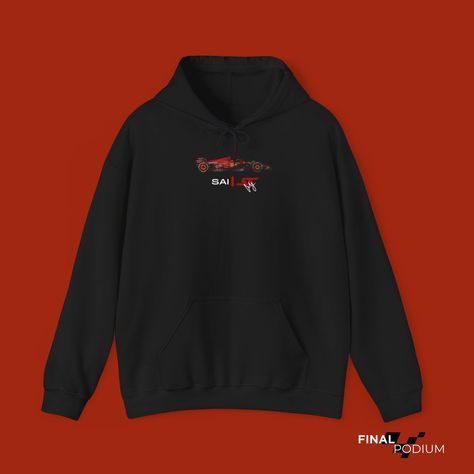 Sainz hoodie with car, carlos sainz number, f1 ferrari fan hoodie, sainz gift idea, real ferrari f1 car sweatshirt, Sainz Signature von FinalPodium auf Etsy Charles Leclerc 16, Minimalist Hoodie, Car Sweatshirt, F1 Ferrari, F1 Car, Ferrari F1, Sweat Hoodie, Charles Leclerc, Unisex Design