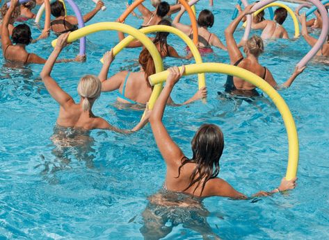 Swim Exercise, Water Aerobic Exercises, Water Aerobics Workout, Swimming Pool Exercises, Pool Exercises, Exercise Pool, Aquatic Exercises, Swimming Benefits, Aqua Fitness