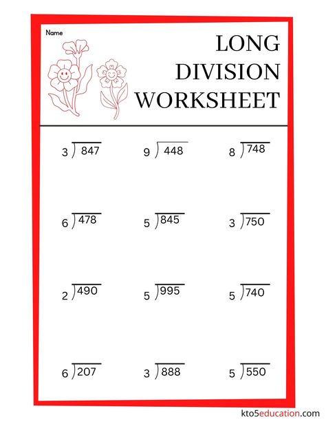 Long Division Worksheets Grade 5 | FREE Download Check more at https://kto5education.com/long-division-worksheets-grade-5-free-download/ Math Worksheets Division, Division Worksheets Grade 5, Texas Homeschool, Grade 6 Math Worksheets, Worksheet For Class 2, Math Division Worksheets, Math Multiplication Worksheets, Division Math, Grade 5 Math