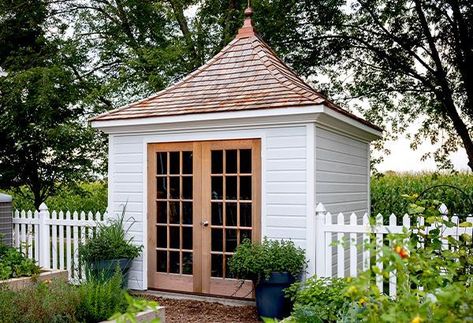 Backyard Office & Home Studios Design Consideration, Cottage Garden Sheds, Office Shed, Tiny Office, Home Studios, Add Value To Your Home, Backyard Studio, Shed Colours, Backyard Office