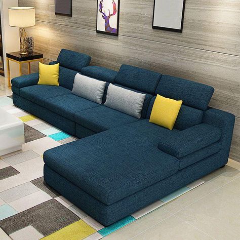 Contemporary Living Room Chairs, L Shaped Sofa Designs, Chic Sofa, Affordable Sofa, Corner Sofa Design, Soft Sofa, Linen Lights, Sofa Set Designs, Sofa Chaise