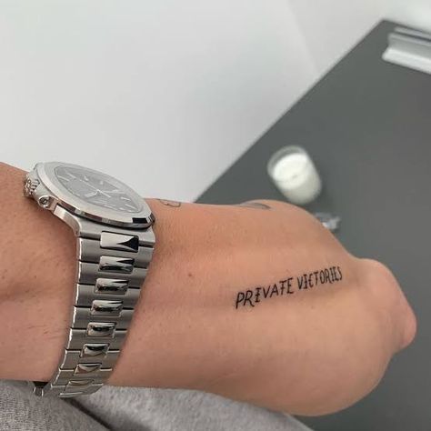 Patience Tattoo, Iman Gadzhi, Atlas Shrugged, Wrist Tattoos For Guys, Cool Chest Tattoos, Cool Tattoos For Guys, Weird Tattoos, Ayn Rand, Small Hand Tattoos