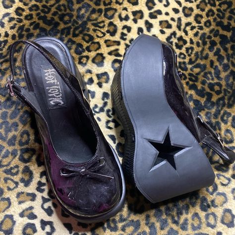 Look what I just found on Depop 👀 Vintage Hot Topic, Mary Jane Platforms, Dr Shoes, Funky Shoes, Platform Mary Janes, Shoe Inspo, Swag Shoes, Aesthetic Icon, Crazy Shoes