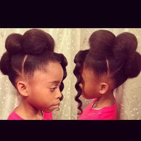 So cute! New Trendy Hairstyles, Braids Ideas, American Hairstyles, Natural Hairstyles For Kids, Faux Hawk, Braid Ideas, Black Kids Hairstyles