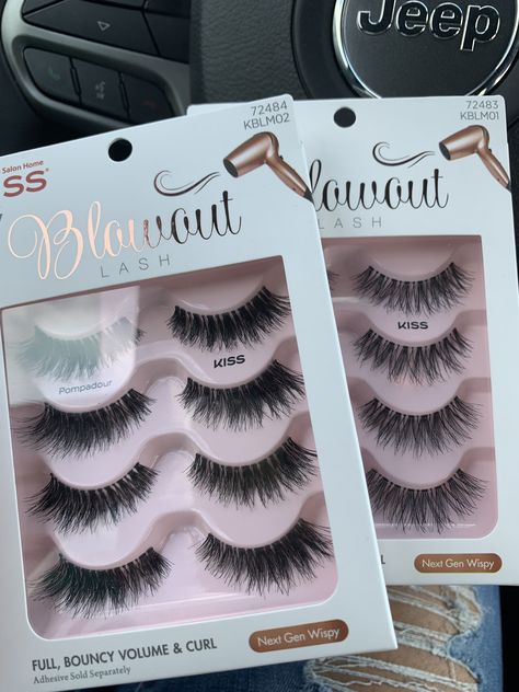 Volume Sets Eyelashes, Kiss Pompadour Lashes, False Lashes Aesthetic, Mega Volume With Bottom Lashes, Kiss Falscara Lashes, Kiss Impress Press On Lashes, False Lashes Makeup, French Manicure Acrylic Nails, Best Drugstore Mascara