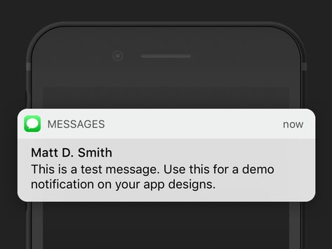 iOS 10 Message Banner (free .sketch download) Iphone Message Notification Template, Iphone Notification Template, Messages Notification Iphone, Iphone Messages Template, Iphone Notification, Text Notification, Ios Notifications, Notification Template, Messages Notification