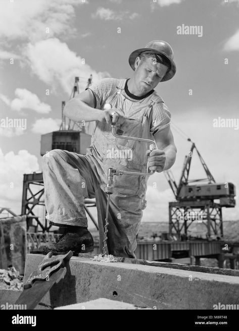 Download this stock image: Carpenter Drilling Hole at Tennessee Valley Authority's new Douglas Dam, French Broad River, Sevier County, Tennessee, USA, Alfred T. Palmer for Office of War Information, June 1942 - M8RT48 from Alamy's library of millions of high resolution stock photos, illustrations and vectors. Tennessee Valley Authority, Drilling Holes, Tennessee, Chevy, High Resolution, Resolution, Stock Photos, Illustrations