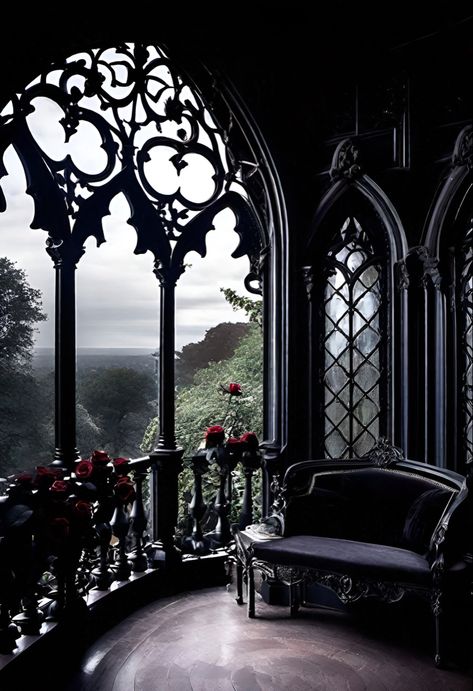 Goth Architecture, Vampire House, Goth Houses, Gothic Mansion, Gothic Interior, Gothic Castle, Castle Aesthetic, Castles Interior, Dark Home Decor