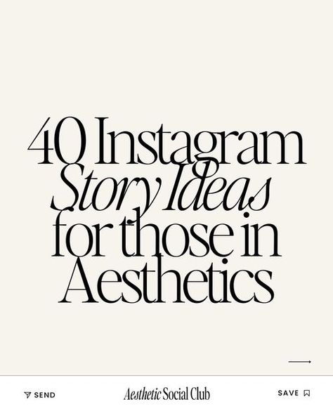 Farah | The Content Club for those in Medical Aesthetics on Instagram: "Not sure what to post on your stories? 🤔 Here are 40 story ideas for those in Medical Aesthetics!  Whether you’re a nurse injector or an esthetician, these ideas are perfect for showcasing your expertise and connecting with your audience.  With these ideas, you’ll have a variety of engaging content that will help you build trust, educate your audience, and showcase the amazing results of your aesthetic treatments.  💡Here is a KEY TIP about your stories for MORE VIEWS. Let your last story lapse before posting another story.. then when you post again, make sure it’s something that is super engaging .. for example:  - posting a selfie of you with your schedule of the day  - posting a selfie of you with an engaging poll Aesthetician Content Ideas, Nurse Injector, Medspa Marketing, Injector Aesthetic, Aesthetic Nurse Injector, Esthetician Post Ideas, Nurse Stories, Med Spa Marketing, Esthetician Marketing