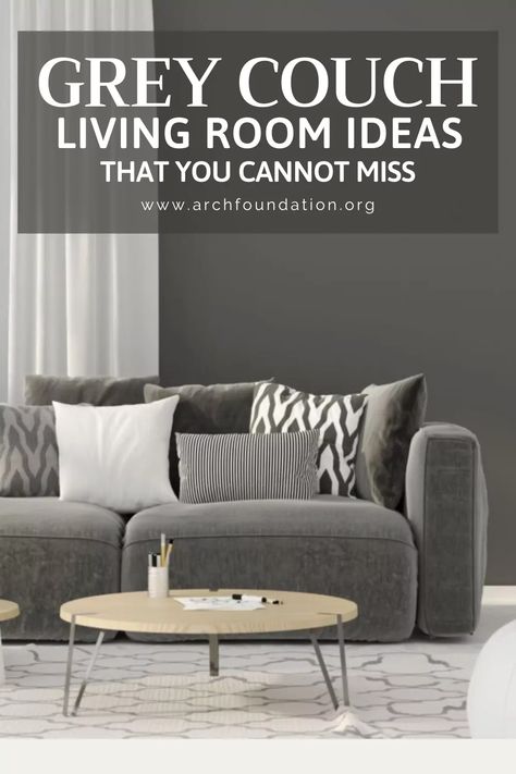 40+ Grey Couch Living Room Ideas That You Cannot Miss 2024 Living Room With Gray Sectional, Dark Gray Couch Living Room Decor, Light Gray Couch Living Room Ideas, Grey Couch Living Room Ideas, Grey Couch Decor, Dark Grey Couch Living Room, Light Gray Couch, Dark Grey Couches, Couch Living Room Ideas