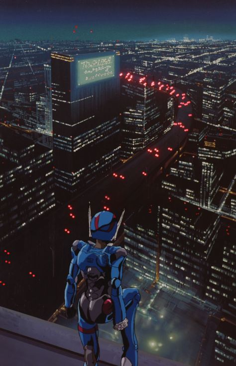 Cyberpunk Cities, Retro Anime Aesthetic, Light Studies, Game Design Concept, 80s Sci Fi, Sci Fi Aesthetic, Bubblegum Crisis, Space Anime, 80s Anime