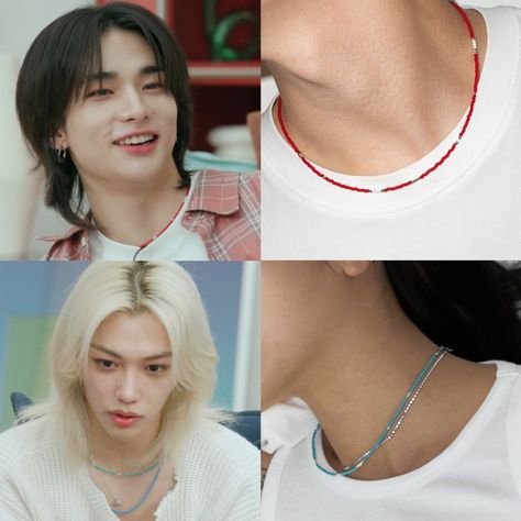 Felix Beads Bracelet, Hyunjin Accessories, Hyunjin Beaded Jewelry, Jewelry Kpop Skz, Skz Jewelry, Skz Necklaces, Felix Bracelet Skz, Skz Bracelet, Hyunjin Necklace