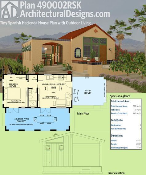 Modern Spanish Style Homes Floor Plans, Small Mexican House, Hacienda House Plans, Mexican House Plans, Small Spanish Style Homes, Hacienda Floor Plans, Spanish Style House Plans, Adobe House Plans, Modern Spanish Style Homes