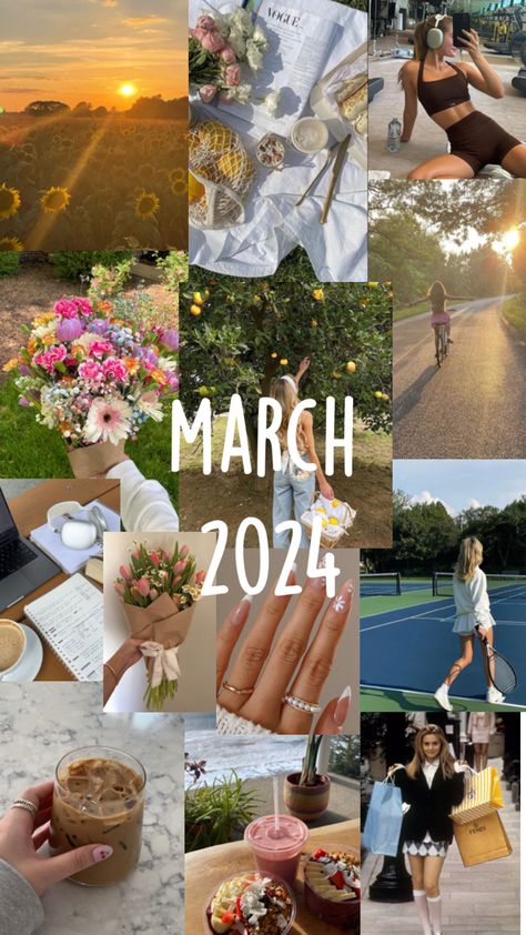 #march #aesthetic #vision board #motivation #flowers Vision Board Motivation, Board Motivation, March Aesthetic, Aesthetic Vision Board, 2024 Vision Board, March 2024, 2024 Vision, Aesthetic Wallpapers, Vision Board