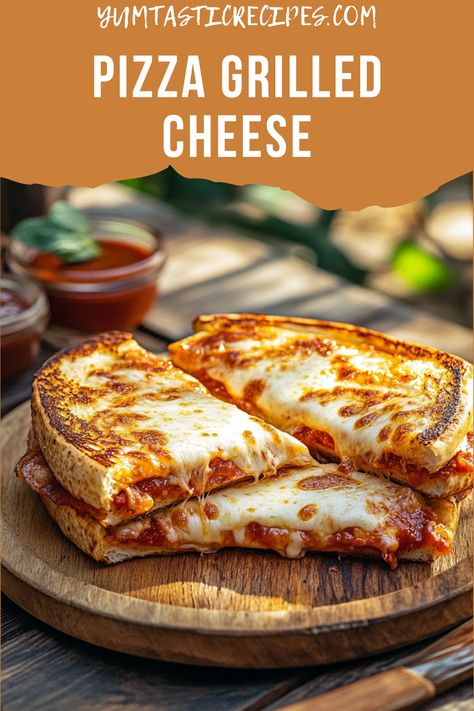 This Pizza Grilled Cheese recipe is crispy, cheesy, and packed with pizza flavors! A quick meal idea that’s kid-approved and perfect for busy weeknights or satisfying your cravings anytime. Make it in just minutes!

#QuickRecipes #PizzaNight #GrilledCheeseIdeas #EasyDinners #FamilyFavorites Grilled Cheese Pizza Sandwich, Griddle Pizza, Pizza Grilled Cheese Recipes, Grilled Cheese Recipe, Pizza Grilled Cheese, Pizza Ideas, Classic Grilled Cheese, Pizza Flavors, Grilled Cheese Recipes