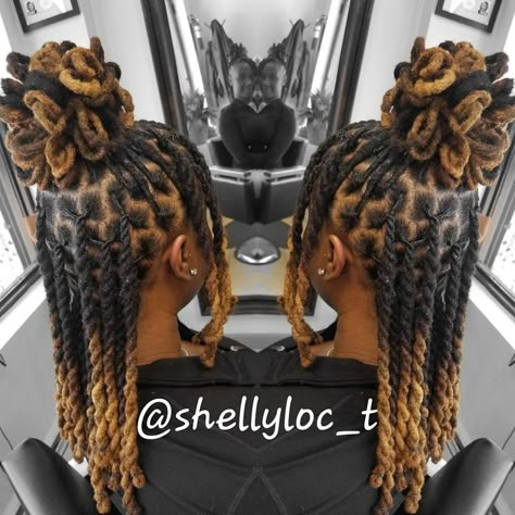 Loc Styles With Hair Jewelry, Big Locs Styles, Dreads Styles For Women 2023, Locs Styles For Prom, Hairstyles With Dreads For Women, Dreadlock Styles For Women Black Locs, Styles Faux Locs, Dreadlocks Hairstyles For Ladies, Unique Loc Styles