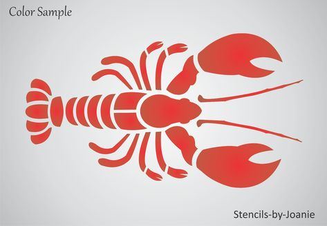 Lobster Stencil Seafood Crab Claw Tail Ocean Fish DIY Template Craft Art Signs | eBay Lobster Drawing, Fish Diy, Fish Stencil, Lobster Art, Template Craft, Crab Claw, Alphabet Stencils, Fishing Diy, Ocean Fish