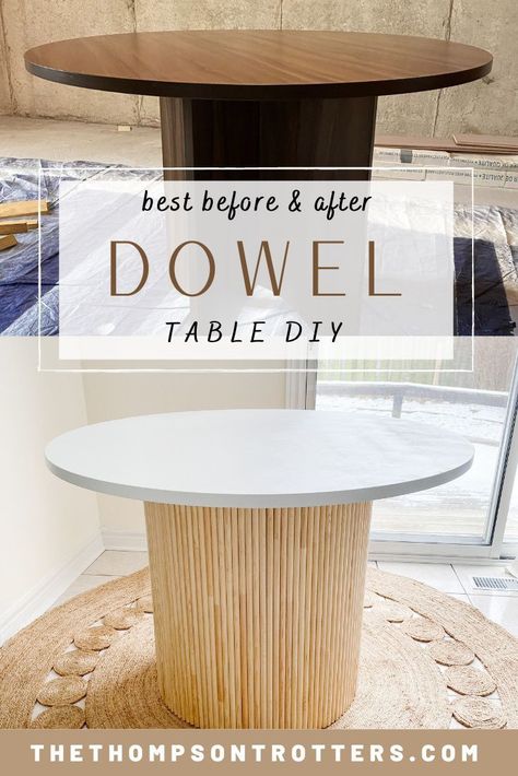 Step-by-step guide on flipping an old office table using wooden dowels to a beautiful kitchen table #homedecor #home #design #kitchen #diy #furniture #flip Furniture Flip | Wooden Dowels | DIY… Dowel Diy, Dowel Table, Diy Kitchen Table, Old Office, Diy Dining Table, Homemade Tables, Diy End Tables, Diy Sofa Table, Diy Patio Furniture Cheap