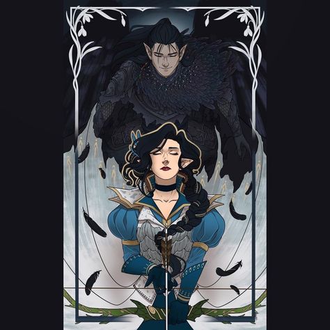 @anemonetea shared a photo on Instagram: “Always watching over her. #criticalrole #criticalrolefanart #vaxildan #vax #vexahlia #vex #voxmachina #artistsoninstagram” • Dec 2, 2020 at 4:25pm UTC Critical Role Background, Keyleth Wallpaper, Vox Machina Background, Vex'ahlia Fanart, Vaxildan Art, Vex'alia Vox Machina, Vox Machina Vex'ahlia, Vaxildan Keyleth, Vex Vox Machina