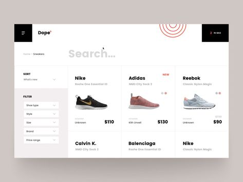 Great work from a designer in the Dribbble community; your best resource to discover and connect with designers worldwide. Shopping Page Design, Product Listing Page Design, Product List Design, Shop Page Design, Product Card Ui, Product Page Ui, Shopping Website Design, Product Listing Design, Ecommerce Ui Design