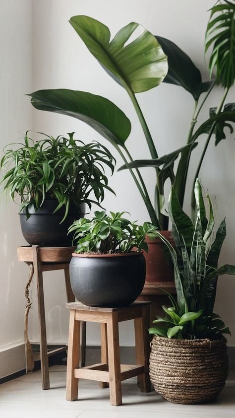 Transform your living spaces with beautiful indoor home plants Discover low-light options perfect for your living room decor Whether you're into hanging displays large houseplants or unique shelves there's a plant for every corner Enhance your home decor save money and bring nature indoors with these easy houseplants Explore the joy of growing and decorating your living room with lush greenery and stylish plant displays Plants In Home Decor Living Rooms, Indoor Plants Inspiration, Indoor Plant Floating Shelves, Green Corner Plants, Arranging Indoor Plants Living Rooms, House Plant Corner, Plants In Window Ideas Living Room, Diy Planter Stand Indoor, How To Arrange Plants In Home