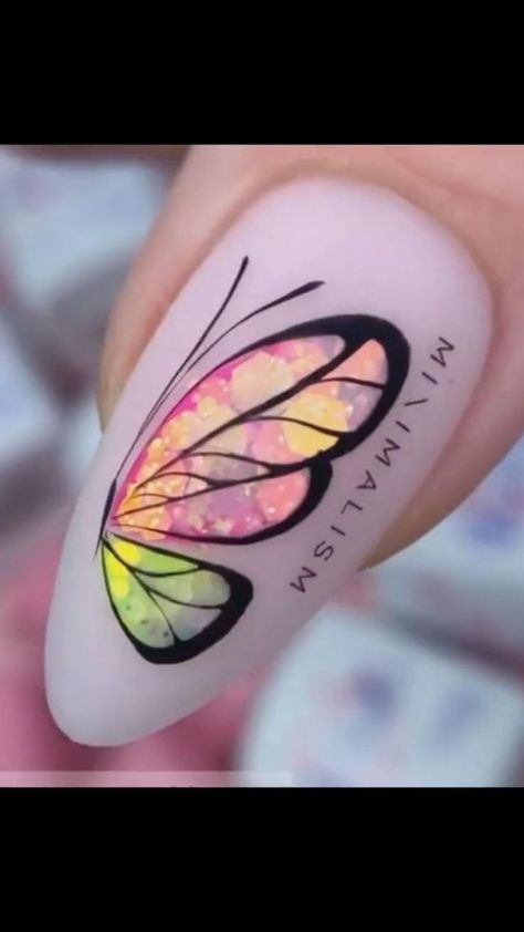 Hand painted Butterfly nails with Sequins tutorial in 2022 | Nail art designs diy, Butterfly nail art, Acrylic nail tips Painted Butterfly Nails, Nails With Sequins, Hand Painted Butterfly, Nail Art Designs Images, New Nail Art Design, Painted Butterfly, Animal Nail Art, Butterfly Nails, Art Deco Nails