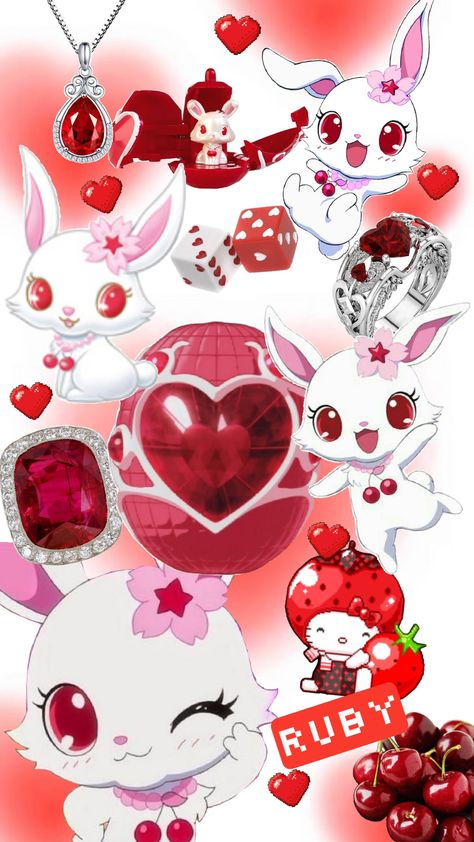 Jewelpet Ruby Wallpaper #jewelpet #cute #cuteaestethic #wallpaper #red #white Jewelpet Tinkle, Jewel Pets, Play Wallpaper, 90s Actors, Ruby Jewel, Jewelpet Wallpaper, Jewelpet Ruby, Wallpaper Ruby, Ruby Wallpaper