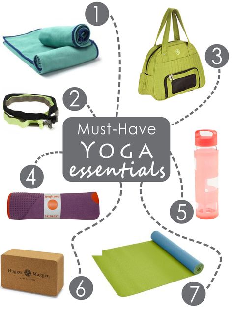 Seven Must-Have Yoga Essentials for Your First Class - Anytime Health Yoga Must Haves Accessories, Yoga Must Haves, Stretch Go-dry Activewear For Yoga, Yoga Bag Essentials, Yoga Class Essentials, Yoga Retreat Packing List, Yoga Supplies, Yoga Essentials, Yoga Exercises