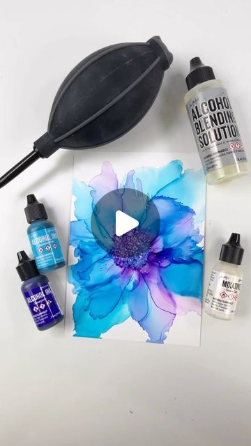 Sharpies And Alcohol On Canvas, Cards Using Alcohol Inks, How To Use Alcohol Ink On Paper, Alcohol Ink Art Tutorial For Beginners, Alcohol Ink Art Diy, Alcohol Ink Poinsettia, Watercolor With Alcohol, Alcohol Ink Crafts Diy, Tim Holtz Alcohol Ink