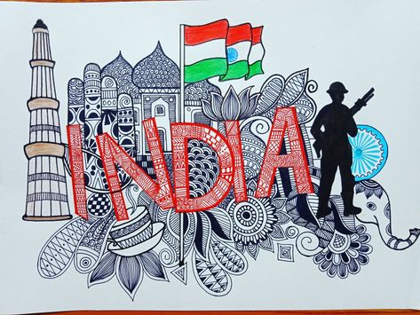 Mandala art for Republic Day & Indepndence Day 26 January Republic Day Mandala Art, Republic Day Mandala Art, Republic Day Art, Bored Ideas, Easy Mandala Drawing, Constitution Day, Drawing Journal, Simple Mandala, Beautiful Art Paintings