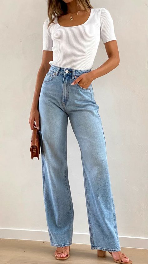 Ny Outfits, Mom Jeans Outfit, Cute Country Outfits, Date Outfit Casual, Summer Attire, High Waist Fashion, Online Fashion Boutique, Country Outfits, Fit Check