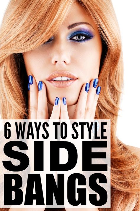 Whether you're a fan of side swept bangs, or you're in the transition period of growing out blunt bags and need ideas on how to keep your look fresh, these tutorials will teach you how to style side bangs properly. I have learned so much from these tutorials, and I am amazed at how versatile side bangs can be if you style them correctly. Also? They are the perfect compliment for fall fashion, and look great in winter as well! Side Swept Bangs For Fine Hair, Long Hairstyles With Side Swept Bangs, How To Keep Bangs Out Of Your Face, How To Style Side Swept Bangs Tutorials, Styling Side Swept Bangs, How To Do Side Bangs, How To Curl Long Bangs, Haircuts For Growing Out Bangs, Styling Long Bangs