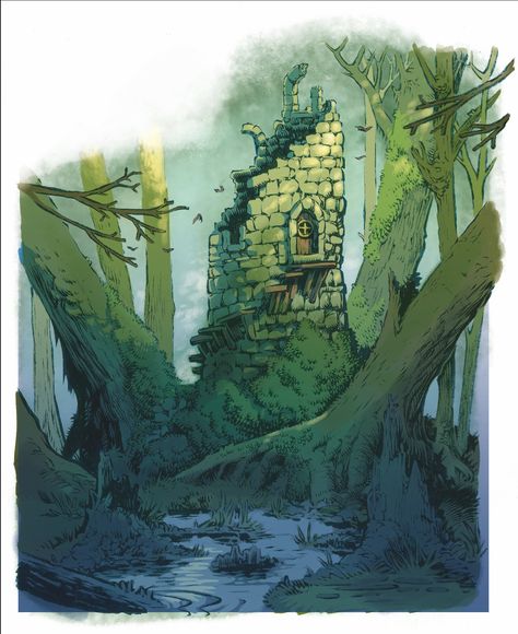 Home / Twitter Overgrown Ruins Art, Nature Reclaiming Art, Overgrown Illustration, Game Concept Art Environment, Forest Concept Art, Swamp Art, Forest Concept, Wizard Tower, Scene Drawing