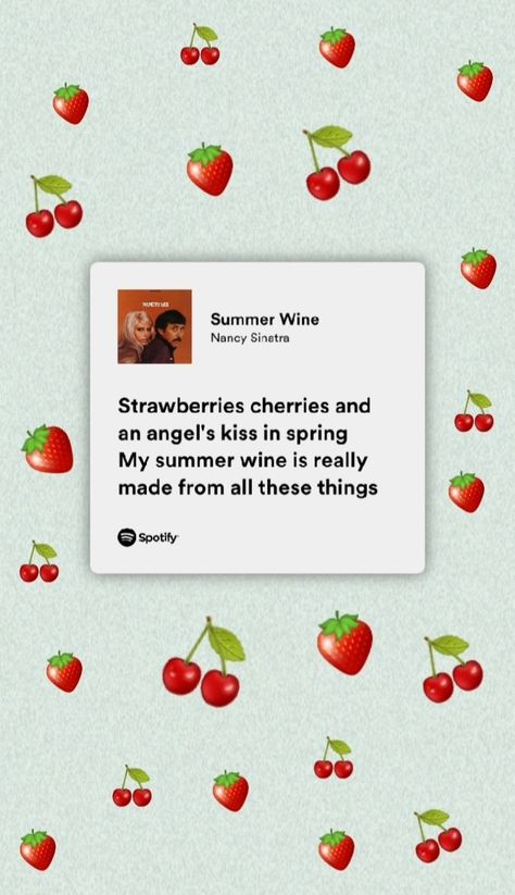 Summer Wine Lyrics, Angel Kisses, Nancy Sinatra, Summer Wines, Lyrics Aesthetic, Recipes Easy, Dessert Recipes Easy, Mood Pics, Random Things