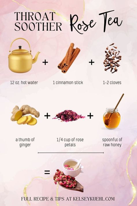 Tea That Helps Sore Throat, Tea To Help With Cold, Tea For A Sore Throat, Throat Tea Remedies, Teas That Help With Sore Throat, Best Drink For Sore Throat, Throat Soothing Tea, Sore Throat Drinks Recipes, Food To Eat With Sore Throat