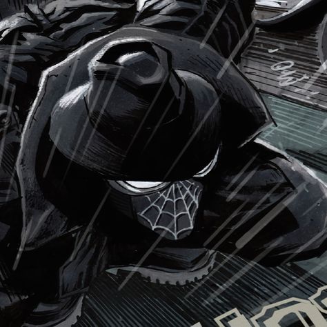 comic: Spider-Man Noir (2020) Spider Noir Pfp Comic, Spidernoir Without Mask, Spiderman Noir Pfp, Spidernoir Pfp, Spider Noir Face, Spidernoir Icon, Spider Noir Without Mask, Spider Noir Pfp, First Spiderman