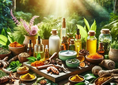 The Perfect Ayurvedic Skincare Routine for Radiant Skin | Mother Of Health Ayurvedic Products, Ayurvedic Cosmetic Recipes, Ayurvedic Skincare Photography, Ayurvedic Herbs For Hair, Ayurvedic Medicine Herbs, Herbal Plants, Ayurvedic Herbs, Radiant Skin, Homemade Beauty Products