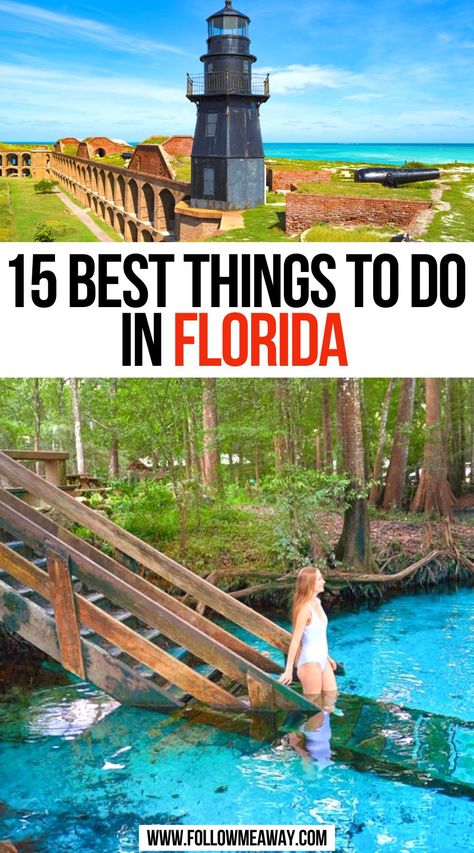 15 Best Things To Do In Florida What To Do In Florida, Florida Bucket List, Best Places In Florida, Springs In Florida, Things To Do In Florida, Florida Travel Guide, Places In Florida, Jupiter Florida, Visit Florida