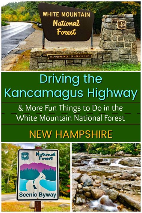 Kancamagus Highway, Flume Gorge, White Mountains New Hampshire, Fall Foliage Road Trips, Maine Road Trip, White Mountain National Forest, Maine New England, New England Road Trip, Scenic Railroads