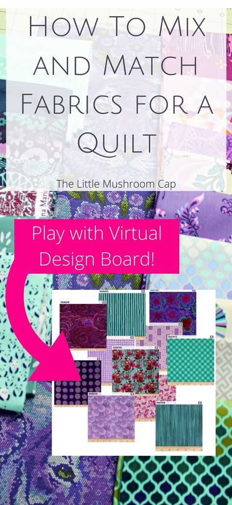 Picking Fabric For Quilts, How To Choose Fabric For A Quilt, Four Color Quilts, Quilt Fabric Bundles, Baby Duvet, Quilt Tips, Sewing Quilts, Little Mushroom, Choosing Fabric