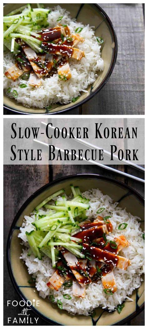 Korean Pulled Pork, Pork Loin Recipes Slow Cooker, Pork Loin Crock Pot Recipes, Bbq Pork Loin, Pork Roast Crock Pot Recipes, Barbeque Pork, Slow Cooker Pork Loin, Crockpot Pork Loin, Slow Cooker Asian