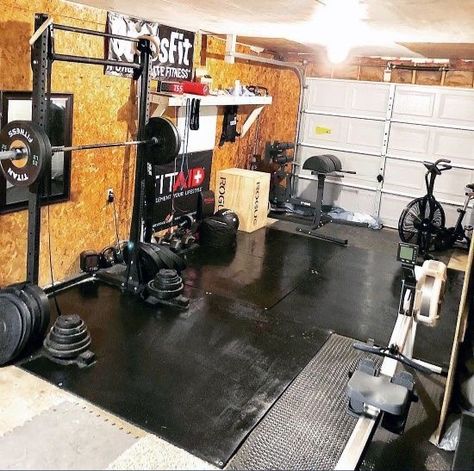 Garage Gym Ideas, Floating Shelves Entertainment Center, Fitness Center Design, Single Car Garage, Ikea Floating Shelves, Floating Shelves Bedroom, Home Gym Garage, Black Floating Shelves, Floating Shelf Decor