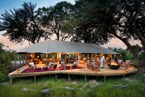 Luxury African Safari, Luxury Safari Lodge, Safari Vacation, Glamping Resorts, Large Tent, Safari Tent, Luxury Safari, Luxury Tents, Safari Lodge